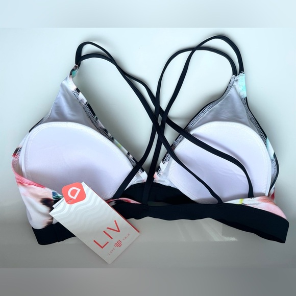 Multicolour Triangle Cut Bikini Top NWT - Picture 5 of 5